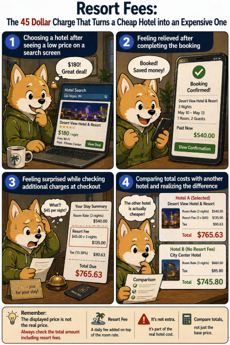 Resort Fees: The 45 Dollar Charge That Turns a Cheap Hotel into an Expensive One