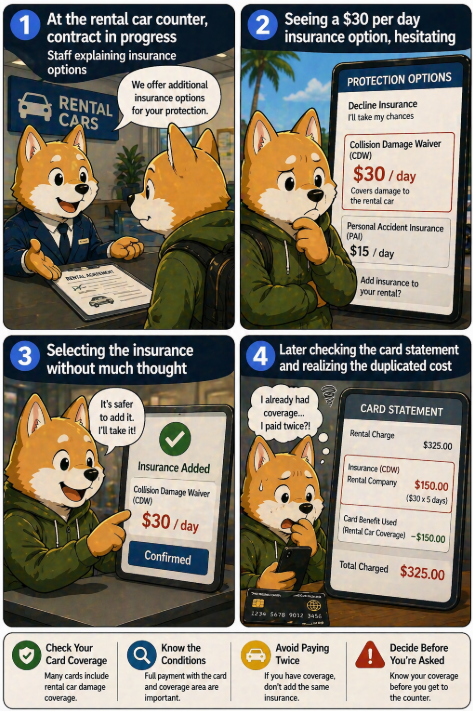 Rental Car Insurance: The 30 Dollar Choice That Either Protects You or Gets Paid Twice