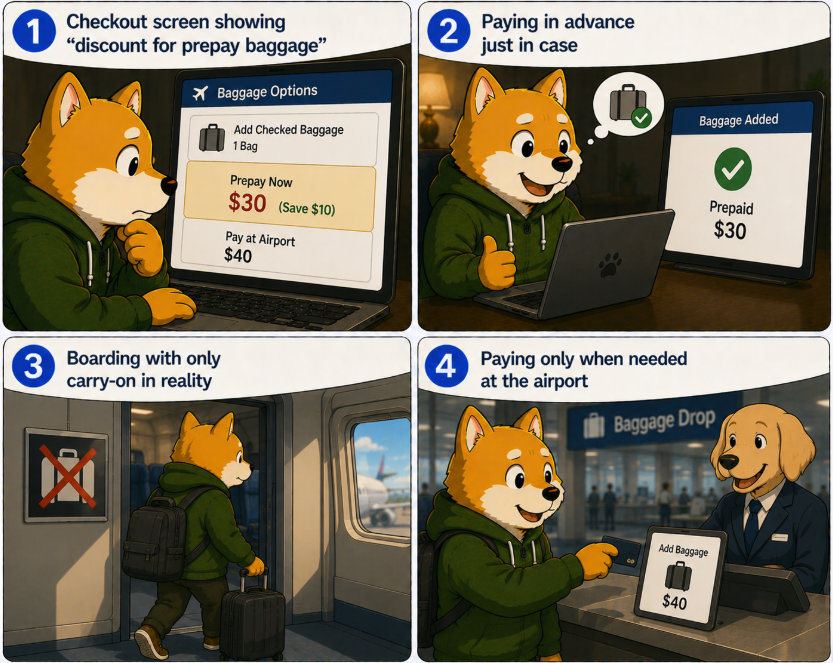 Prepay Baggage or Pay at the Airport: The 20 Dollar Saving That Can Turn Into a 40 Dollar Waste