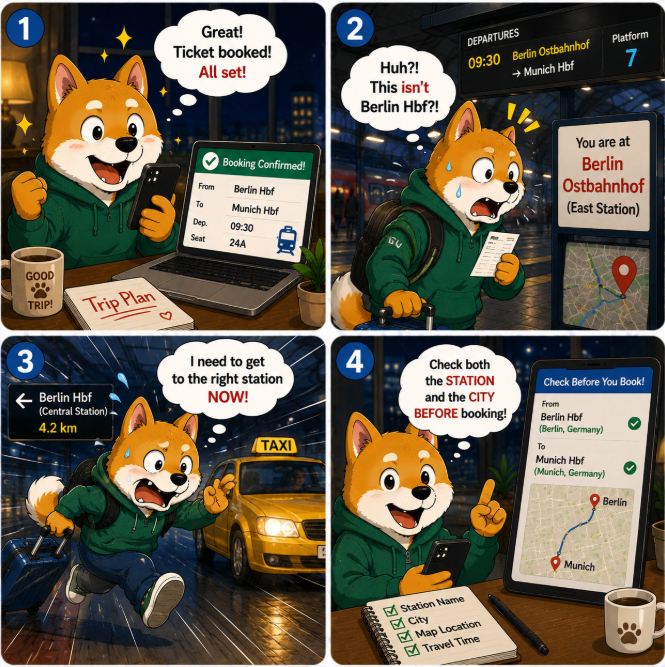 Wrong Train Station Booked: The One Platform Mistake That Sends You to the Wrong City
